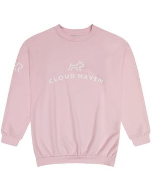 Cloud Haven Boyfriend Logo Sweatshirt - Pink