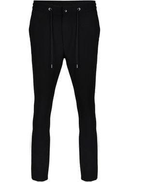 DAVID WEJ Ashford Plain Drawstring Trouser – - Black