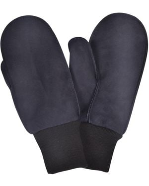 Owen Barry Sheepskin Mittens - Blue