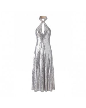 Belsize25 Mayfair Series – Sequinned Halterneck Mermaid Gown - Gray