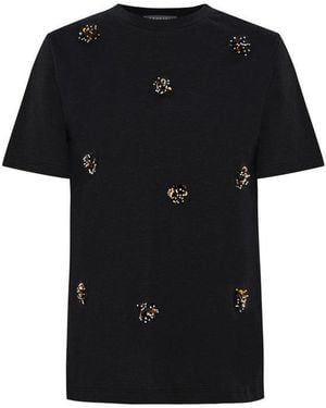 Exquise Bexley T-Shirt Jewel Neck T Shirt - Black