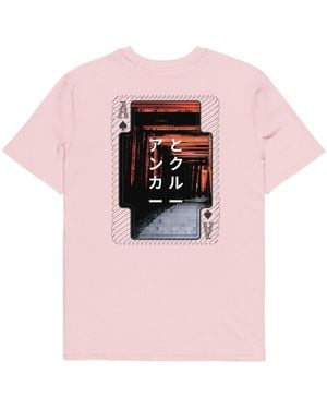 Anchor and Crew Cotton Four Japan Gurafiku Organic Cotton T-Shirt - Pink