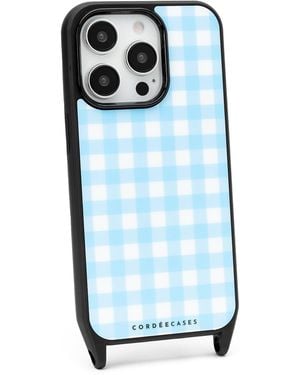 Cordée Cases Gingham Phone Case Powder Magsafe - Blue
