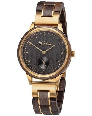 Waidzeit Mystic Watch With Wooden Strap - Metallic