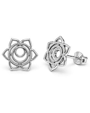 The Jewellery Store London Sacral /Svadhishthana Chakra Stud Earrings - White