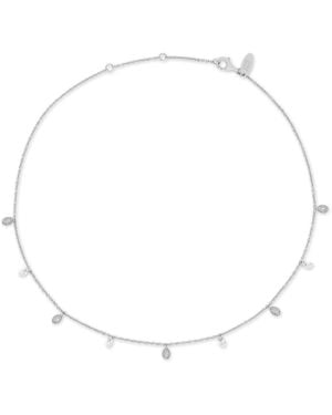 Stone Fruit Pit Necklace - Metallic