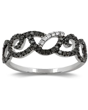 Artisan Diamond Infinity Band Ring - Metallic