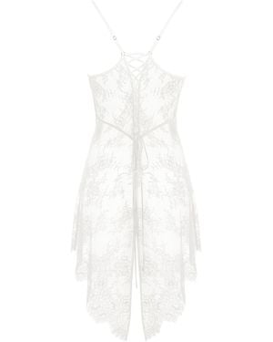 MONIQUE MORIN LINGERIE Moonstruck Chemise Crystal - White