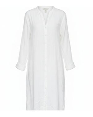 La Mandarine Beach Kaftan, Long Kaftan, Luxury Beach Cover-Up - White