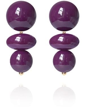 Saule Label Nola Earrings - Purple