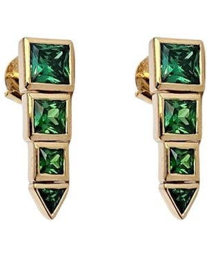 Areia Jewellery Aeris Stud Earrings - Green
