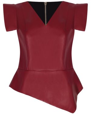 Mirimalist Concrete Bustier - Red