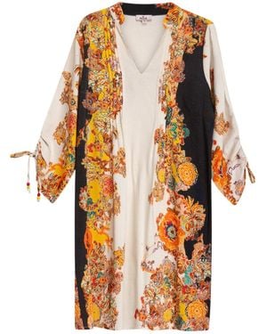 Niza Short Long-Sleeve Dress Rania - Orange