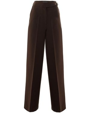 Exquise Regular Tailored Pocketed Avayah Pants - Brown