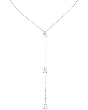 SALLY SKOUFIS Pure Double Lariat With Made Diamonds - White