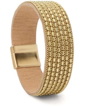 Saachi Multi-Strand Mesh Bracelet - Metallic