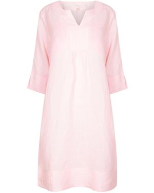 NoLoGo-chic Life Style Easy Tunic Dress Linen - Pink