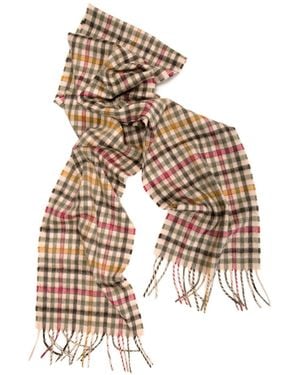 Kinalba Neutrals Oban Tweed Cashmere Scarf - Green