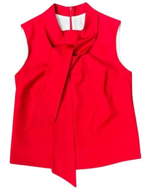 Lindsay Nicholas New York Bow Blouse - Red