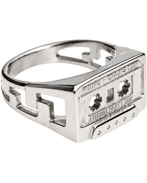 Hoops + Chains LDN Cassette Tape Ring - Metallic