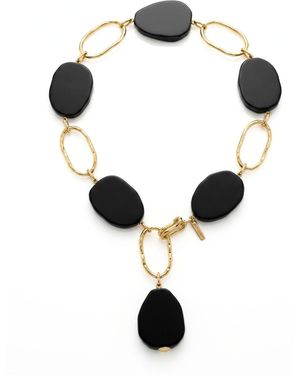 Jaredjamin Shackle Onyx Convertible Necklace - Black