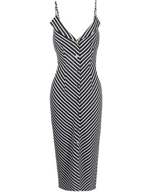 Nissa Midi Dress Open-Back - Blue