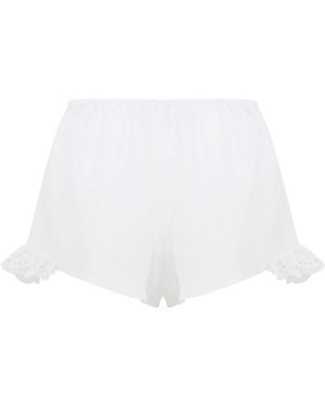 Lisa The Label Cafe Society Tap Trousers - White