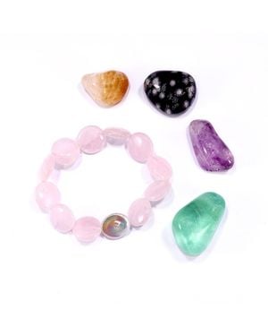 Mineralgems•Studio Mother & Baby Harmony Crystal Set - Purple