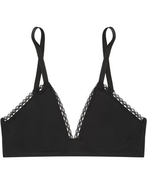 Verdant Intimates Modal Air Triangle Bra - Black