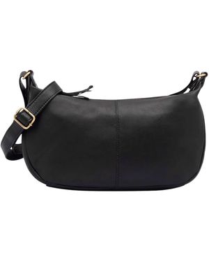 Lloyd Baker Dewas Leather Crossbody Bag - Black