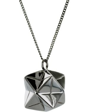 Origami Jewellery Magic Ball Necklace Gun Metal - Multicolour