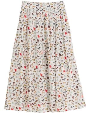 Louche Lizea Dogs Day Midi Shirt - Natural