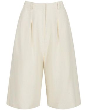 Shikanzy The Bermuda Shorts Ivory - White