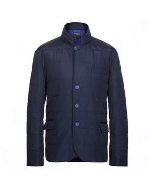 Seren London Puffer Suit Jacket - Blue