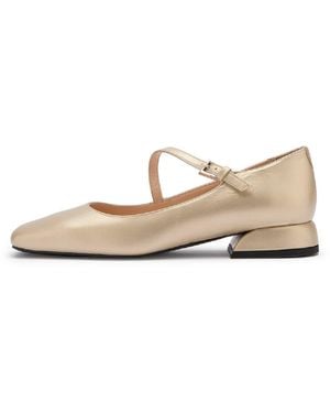 Ilvi Ceiba Leather Ballerina - Natural