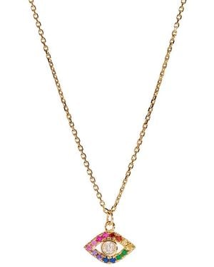 Onewildone Wildest Dreams Evil Eye Necklace - Metallic