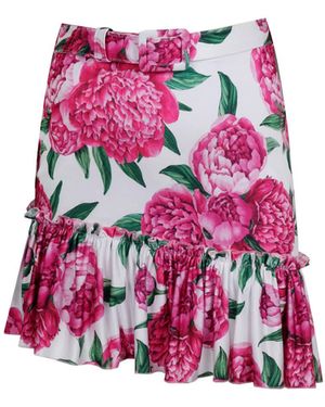 Nur Karaata Helianthus Skirt - Pink