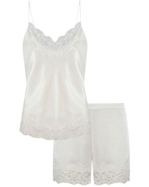 Bocan Couture Georgia Off Cami And Short Set - White