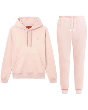 Maison Tangerine Premium Cotton Sweatshirt & Joggers Tracksuit Set - Pink