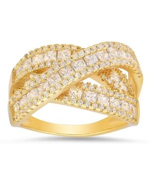 Kylie Harper Crossover Highway Statement Ring - Metallic