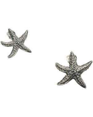 Tg-Jewellery by Tamara Gervasio Starfish Stud Earrings – Sterling - Metallic