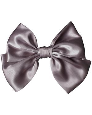Sylk Short Hair Bow - Purple