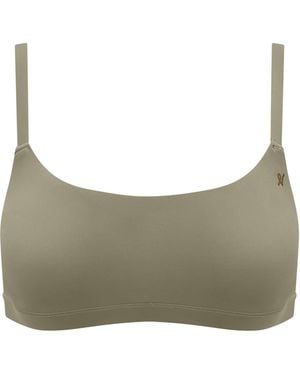 Nudea The Stretch Scoop Neck Bralette - Gray
