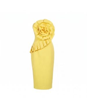 Yumi Kim Rio Chartreuse Linen Dress - Yellow