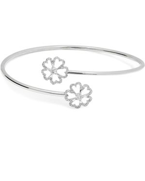 Kaizarin Open Flower Bangle - Metallic