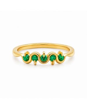 Belinda Jewelz Emerald Wavy Multi - Yellow