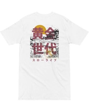 Anchor and Crew Three Farmhouse Japan Era Heavy Cotton T-Shirt - White