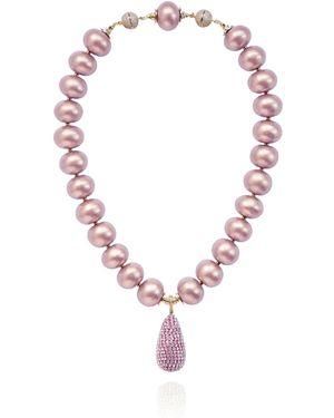 Saule Label Serafina Necklace - Pink