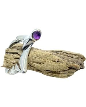 Tg-Jewellery by Tamara Gervasio Pyramid Ring Amethyst Cabochon - Green