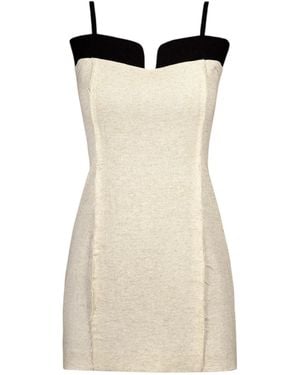 ALINA CERNĂTESCU Neutrals Guava & Mini Linen Daywear And Cocktail Dress - Natural